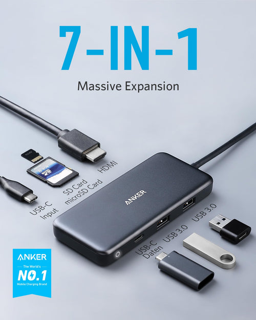 Anker USB-C Laptop Docking Station with Multiport Connectivity