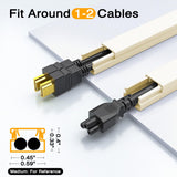 Delamu Paintable Cable Raceway & Cord Concealer Kit