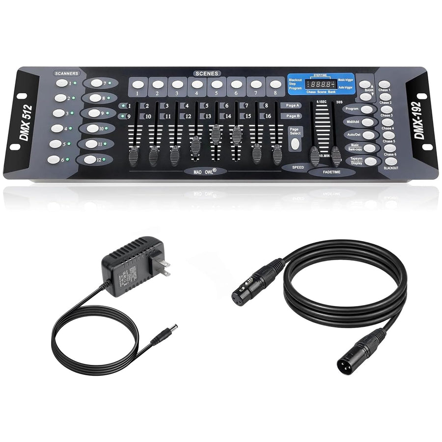 192-Channel DMX512 Lighting Controller Console for DJ Lights
