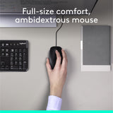 Logitech MK120 Full-Size Wired Keyboard & Mouse Combo