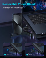 KeiBn Laptop Cooling Pad with Adjustable Fan Stand