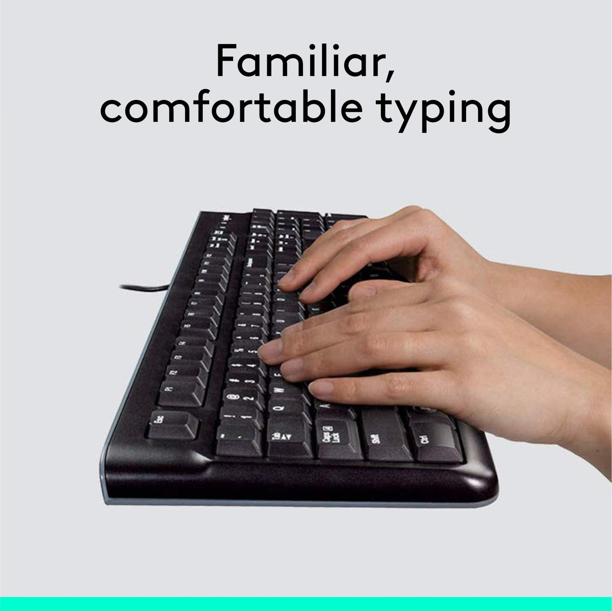 Logitech MK120 Full-Size Wired Keyboard & Mouse Combo