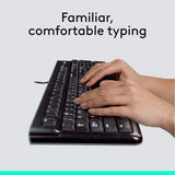 Logitech MK120 Full-Size Wired Keyboard & Mouse Combo