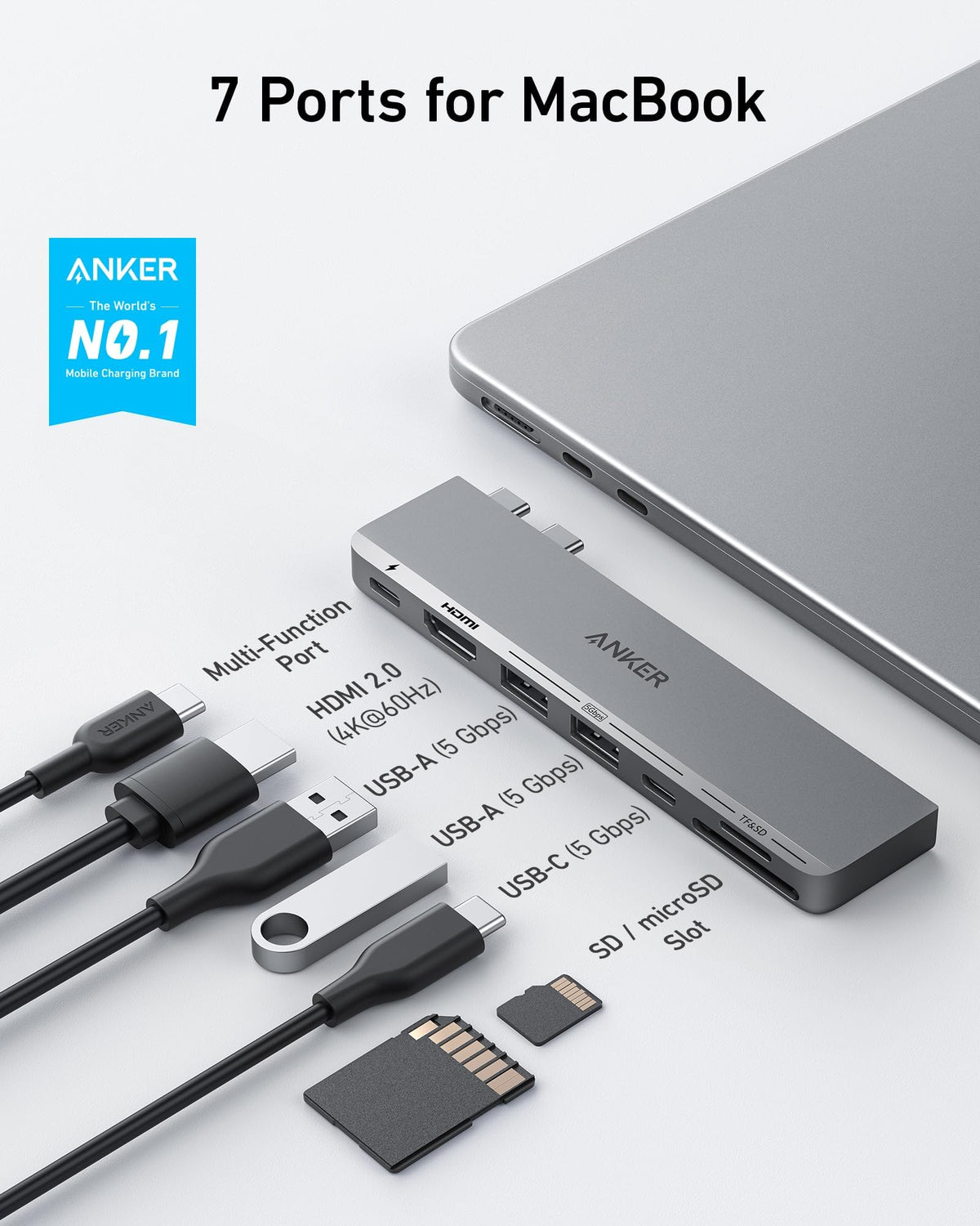 Anker USB-C Multiport Hub Adapter for MacBook