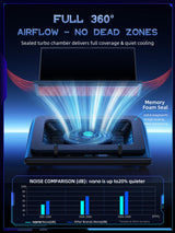 llano V12 RGB Gaming Laptop Cooling Pad with Turbo Fan