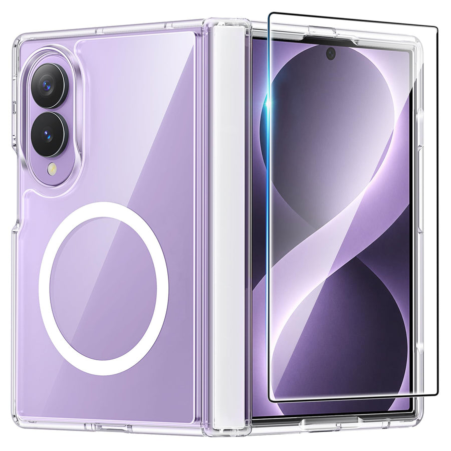 FNTCASE Clear Hinge Protection Case for Samsung Galaxy Z Fold 8