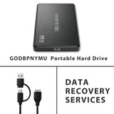 GODBPNYMU Portable External HDD Storage Drive