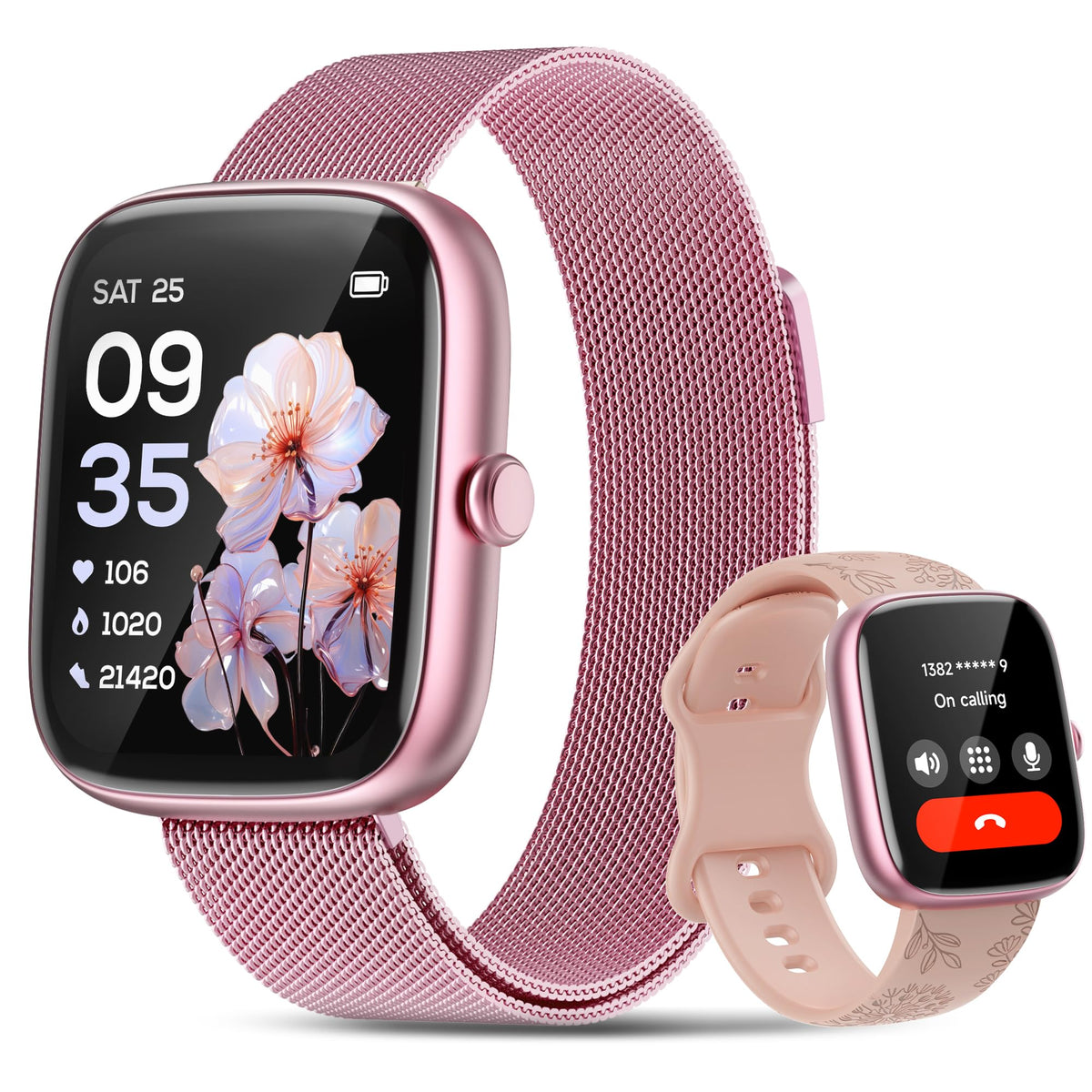 HOMOGO Bluetooth Fitness Smartwatch for iPhone & Android