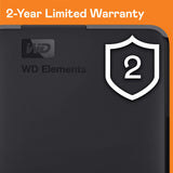 WD Elements 1TB USB 3.0 Portable External Hard Drive
