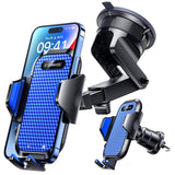VANMASS Military-Grade Car Phone Mount with Suction & Vent Clip