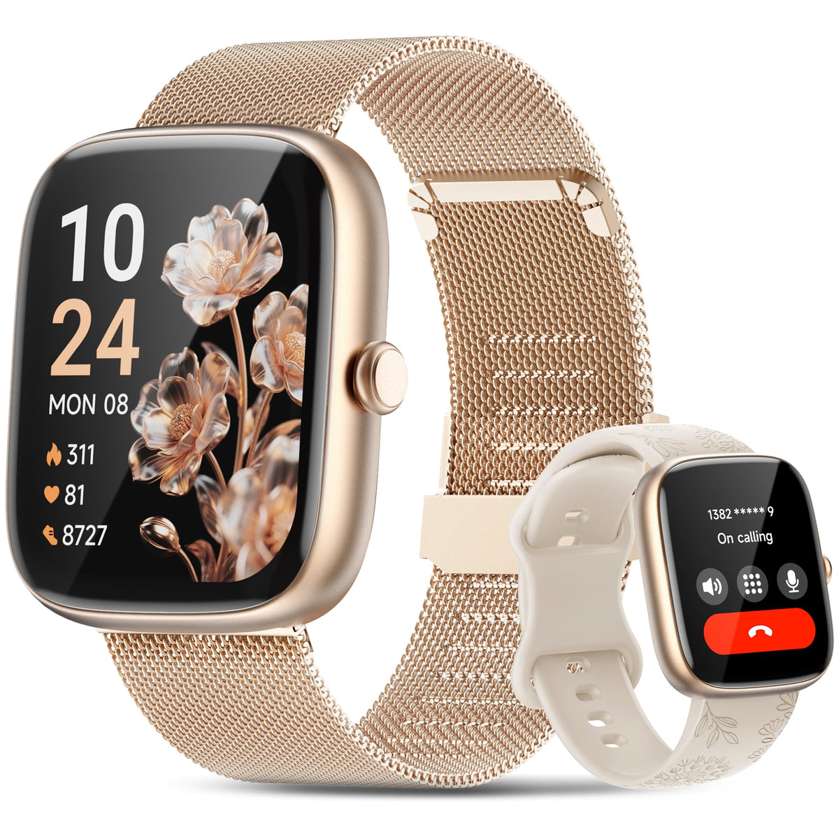 HOMOGO Bluetooth Fitness Smartwatch for iPhone & Android