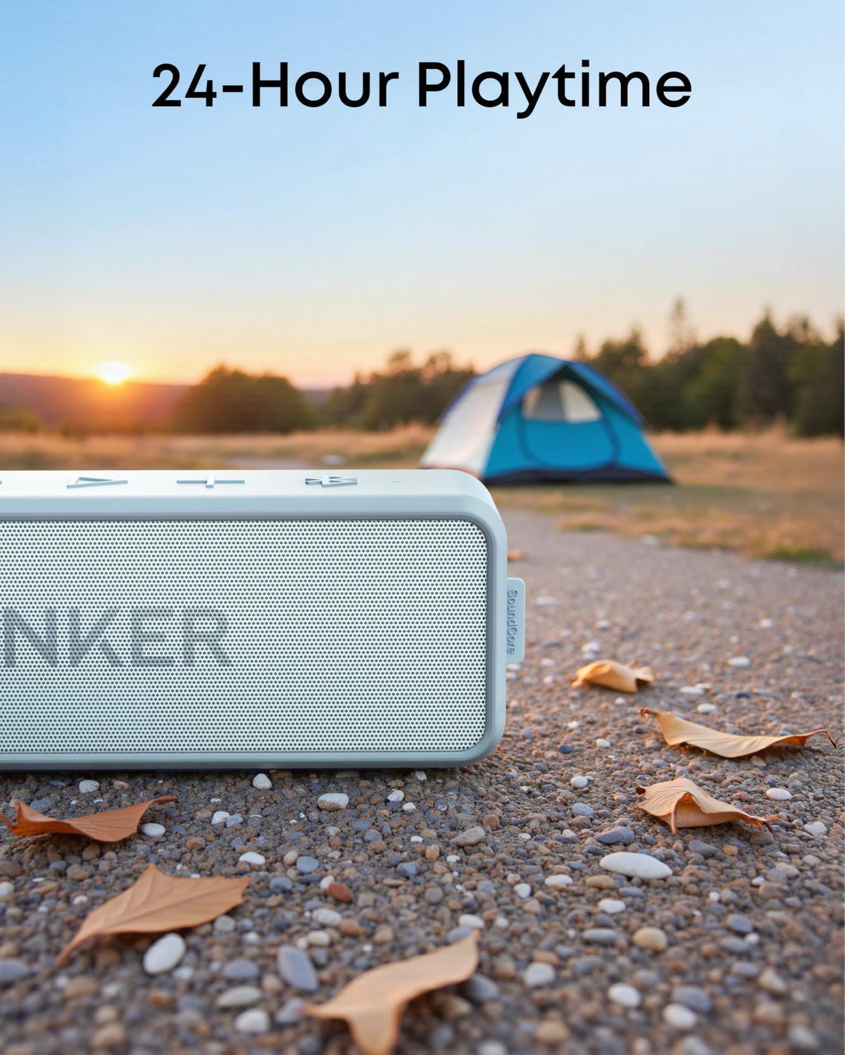 Anker Portable Bluetooth Speaker with Powerful Stereo Sound