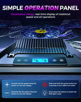 ChillCore RGB Laptop Cooling Pad with 9 Fans