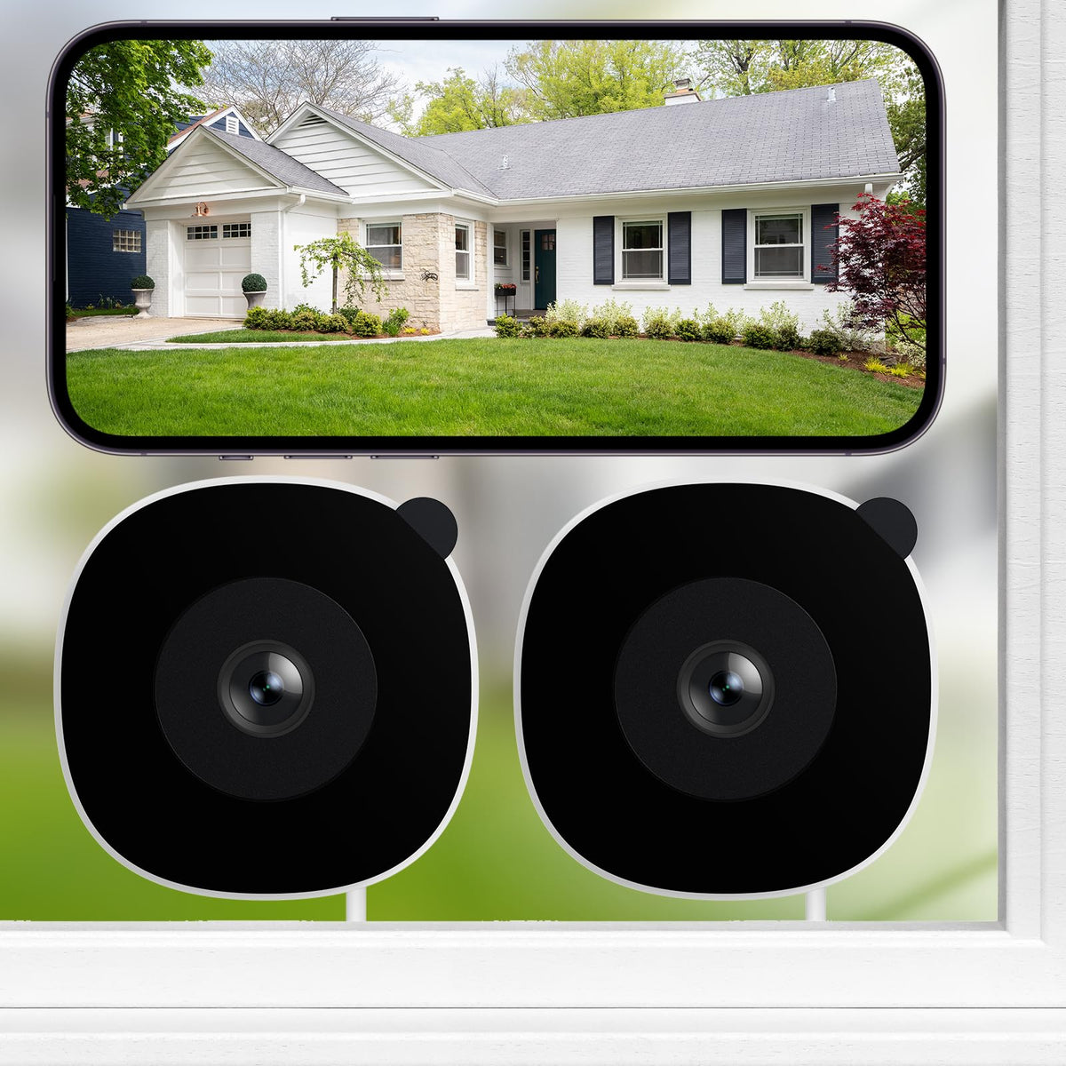 INFIYA 2K No-Drill WiFi Window Security Camera