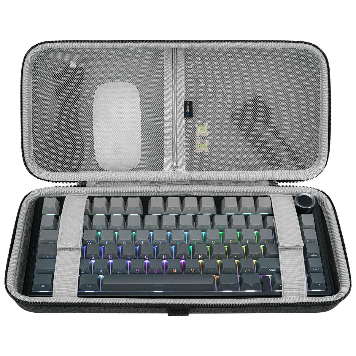 GEEKRIA 75% 84-Key Hard Shell Keyboard Travel Case
