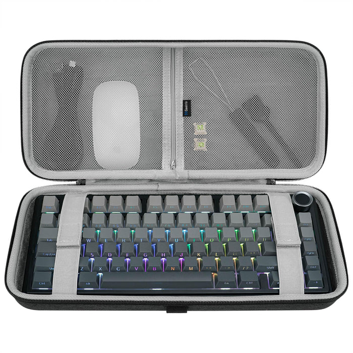 GEEKRIA 75% 84-Key Hard Shell Keyboard Travel Case