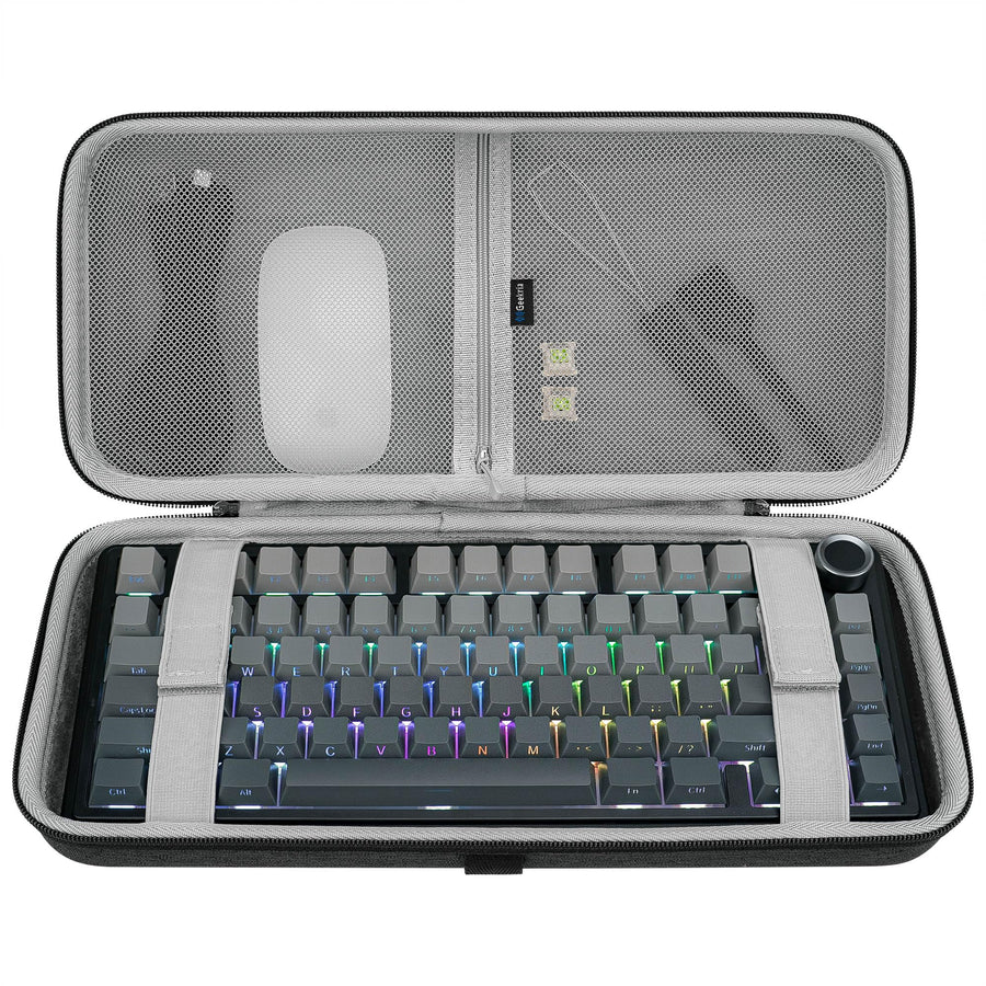 GEEKRIA 75% 84-Key Hard Shell Keyboard Travel Case